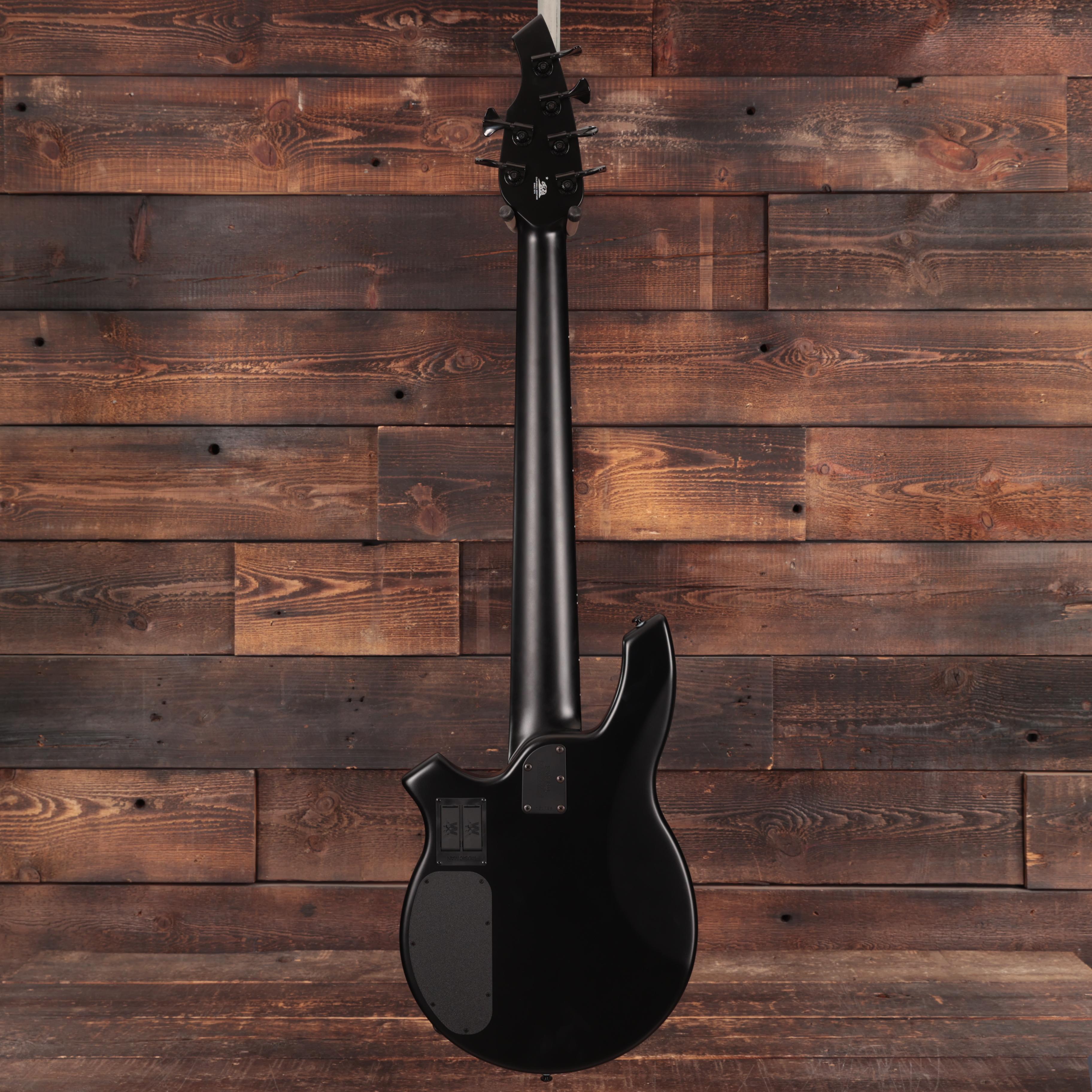 Music Man Bongo 6 HH Bass Guitar in Stealth Black